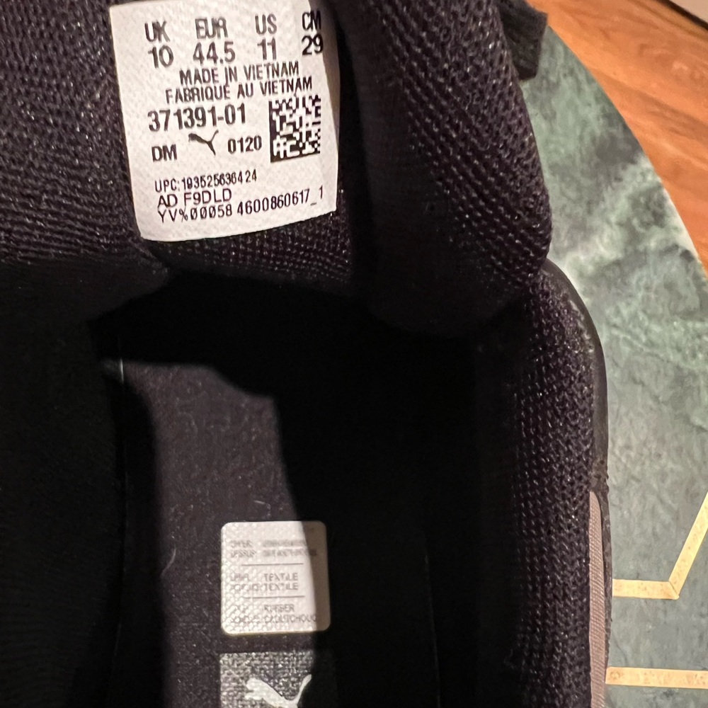 PUMA x RHUDE Charcoal Gray-Puma Black Men’s Size 11 - Picture 8 of 8